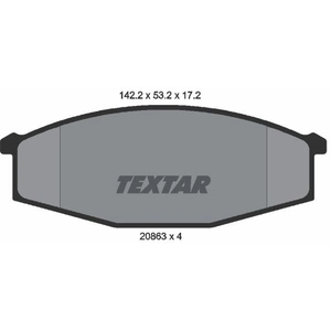 Kit de plaquettes de frein, frein à disque 2086301 Textar 2086301 pas cher