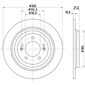 Disque de frein PRO 8DD 355 126-681 Hella Pagid GmbH 8DD355126681 pas cher
