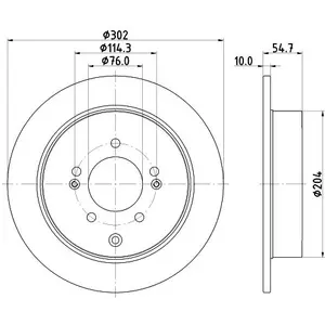 Disque de frein PRO 8DD 355 126-911 Hella Pagid GmbH 8DD355126911 pas cher