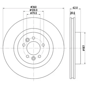 Disque de frein PRO High Carbon 8DD 355 125-251 Hella Pagid GmbH 8DD355125251