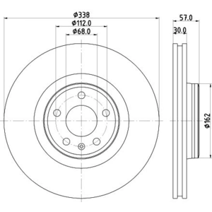 Disque de frein PRO High Carbon 8DD 355 125-171 Hella Pagid GmbH 8DD355125171 pas cher