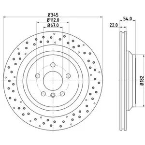 Disque de frein PRO High Carbon 8DD 355 126-281 Hella Pagid GmbH 8DD355126281 pas cher