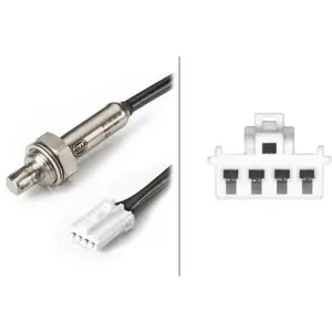 HELLA 6PA 358 066-091 Sonde lambda - 4pôle - Câble: 740mm pas cher