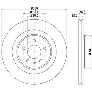 Disque de frein PRO High Carbon 8DD 355 128-741 Hella Pagid GmbH 8DD355128741 pas cher