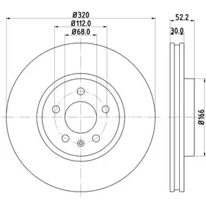 Disque de frein PRO High Carbon 8DD 355 128-721 Hella Pagid GmbH 8DD355128721 pas cher