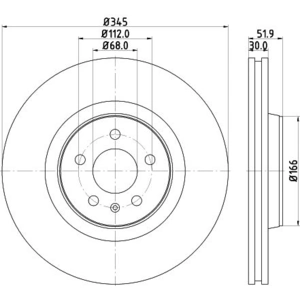 Disque de frein 8DD 355 129-221 Hella Pagid GmbH 8DD355129221 pas cher