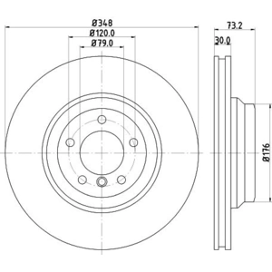 HELLA PAGID Disques de frein pour BMW: Série 3, X1 (Ref: 8DD 355 113-531) pas cher
