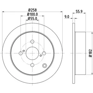 Disque de frein PRO 8DD 355 110-471 Hella Pagid GmbH 8DD355110471 pas cher