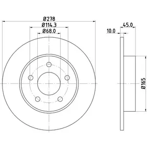 Disque de frein PRO 8DD 355 110-401 Hella Pagid GmbH 8DD355110401 pas cher