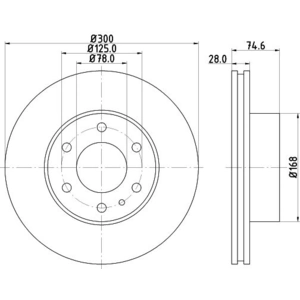 HELLA PAGID Disques de frein pour IVECO: Daily (Ref: 8DD 355 117-471) pas cher