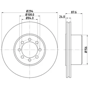 HELLA Disques de frein pour IVECO: Daily (Ref: 8DD 355 117-481) pas cher