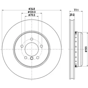 Disque de frein PRO High Carbon 8DD 355 120-981 Hella Pagid GmbH 8DD355120981