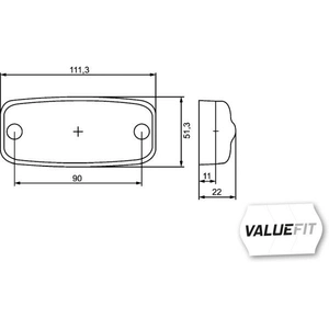 Comparateur de prix : Feu de position arrière *** HELLA VALUEFIT *** 2TM357008021