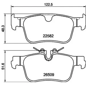 Jeu De Plaquettes De Frein, Frein À Disque 8db 355 044-311 Hella Volvo Hella 8db355044311 pas cher