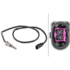 Comparateur de prix : HELLA 6PT 358 181-431 Capteur, température des gaz - 2pôle - vissé - Câble: 740mm