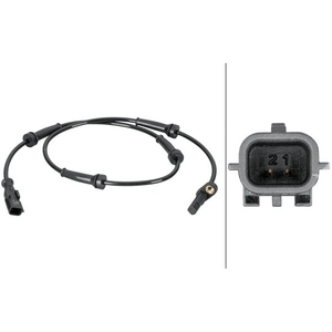 Comparateur de prix : HELLA 6PU 012 806-631 Capteur, vitesse de roue - 2pôle - Câble: 840mm