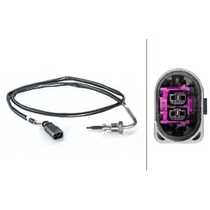 Comparateur de prix : Capteur De Température Des Gaz D'échappement Hella 6pt 014 494-431