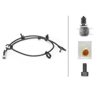 Comparateur de prix : HELLA 6PU 230 040-271 Capteur, vitesse de roue - 2pôle - Essieu arrière - avec support