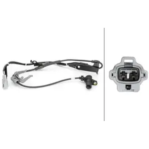 HELLA 6PU 230 040-701 Capteur, vitesse de roue - 2pôle - Essieu avant - avec support