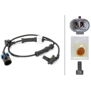 HELLA 6PU 230 040-401 Capteur, vitesse de roue - 2pôle - Essieu avant - avec support pas cher
