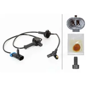 HELLA 6PU 230 040-411 Capteur, vitesse de roue - 2pôle - Essieu arrière - Câble: 833mm - avec support