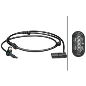 HELLA 6PU 012 679-461 Capteur, vitesse de roue - 4pôle - Essieu avant - Longueur totale: 1618mm