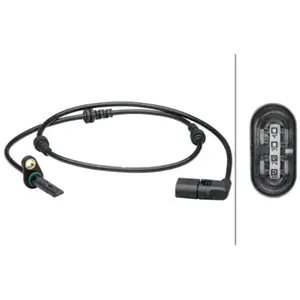 HELLA 6PU 012 679-431 Capteur, vitesse de roue - 4pôle - Essieu avant - Longueur totale: 1049mm