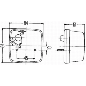 Feu arrière 2SA 003 014-051 Hella 2SA003014051