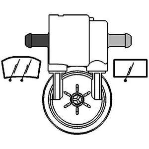 Hella Pompe d'eau de nettoyage, nettoyage des vitres 8TW005206031 pas cher