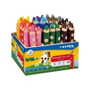 LYRA Omyacolor-crayons De Couleur Gros Module (Pot De 48) + 2 Taille-crayonsVendu paramazon