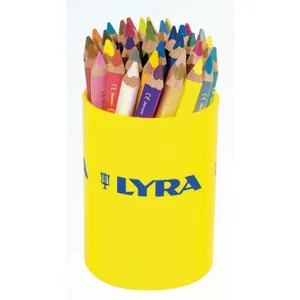 Comparateur de prix : OMYACOLOR Crayons de couleur Lyra Ferby triangulaires gros module - Pot de 36