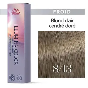 Wella Professionals ILLUMINA Color 8/13 Blond Clair Cendré Doré 60 ml pas cher