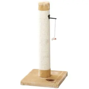EBI Habitat Chat Arbre à Chat Confort Post coloris beige 80 cm pas cher