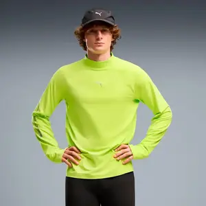 PUMA T-shirt de running à manches longues Brightstride CLOUDSPUN Homme, Accessoires, Vert, L pas cher
