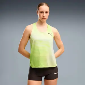 Puma Lightspeed Graphic  Maillot de course Femmes - jaune lemon, Taill... pas cher