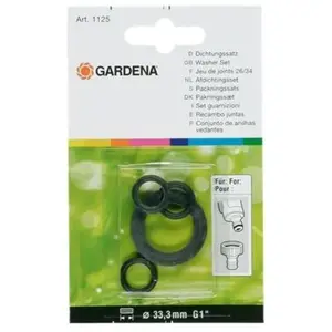 Comparateur de prix : Gardena - Jeu de rondelles - adapté pour raccord fileté pour taraud de 33,3 mm