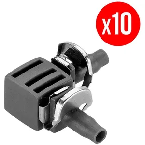 Comparateur de prix : Jonction en L 4,6 mm (3 / 16 ) GARDENA - Avec système Quick & Easy
