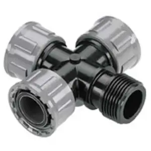 Comparateur de prix : Gardena Croix pour clarinette 26-34 3 femelles. 1mâle Sprinklersystem
