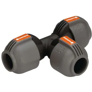 Comparateur de prix : Dérivation en T d'arrosage enterré 25 mm, Orange - Gardena 277120
