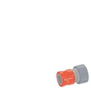 Raccord Aquastop Profi GARDENA - Pour Tuyaux de 13mm et 19mm - Orange pas cher