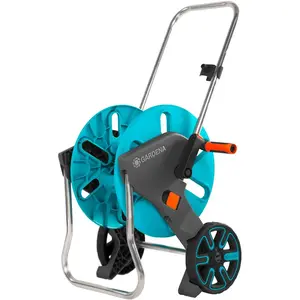 Comparateur de prix : Gardena CleverRoll M 18511-20 gris, turquoise, orange Dévidoir de tuyau sur roues nu