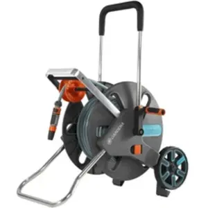 Comparateur de prix : Dévidoir sur roues Gardena CleverRoll équipé avec tuyau d'arrosage 30m