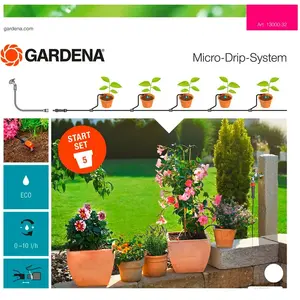 Comparateur de prix : Gardena Kit d'arrosage goutte-à -goutte pour plantes en pots S - 13000-20