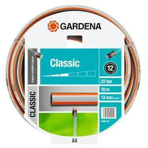 Comparateur de prix : Tuyau d'arrosage GARDENA 18001-20 1/2 pouces 18 m gris, orange