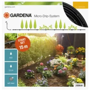 Comparateur de prix : Gardena Kit d'irrigation Micro-Drip system pour les haies - 15 m - 4,6 mm TU