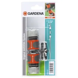 Comparateur de prix : Kit de connexion de tuyaux GARDENA - 15 mm - résistant au gel et aux UV