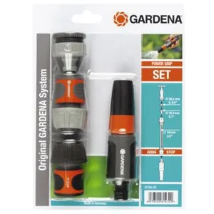 Kit complet d'accessoires d'arrosage Ø19mm (3/4") GARDENA 18296-20 TU pas cher