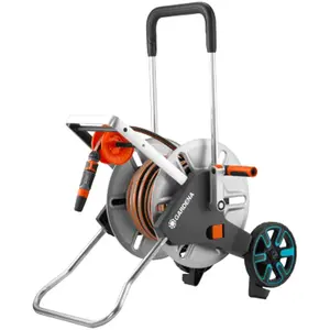 Comparateur de prix : Gardena Gardena Dévidoir AquaRoll M Easy Metal Set - 18547-20
