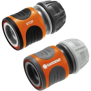 Comparateur de prix : Gardena Pack de 2 raccords Aquastop GARDENA 18279-20 - Ø 13 mm/ Ø 15mm