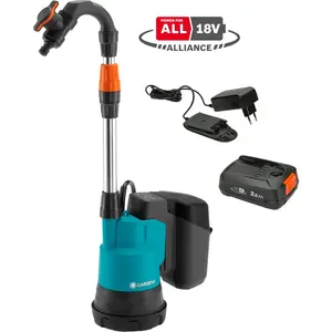 Comparateur de prix : Pompe immergée pour collecteur d'eau de pluie Gardena 2000/2 18V P4A
